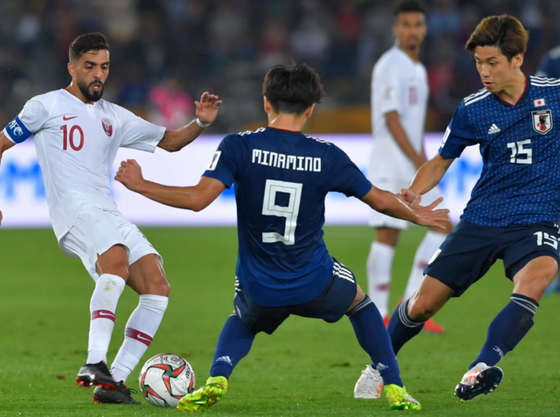 Top football players in action during an intense match